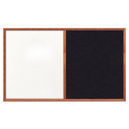 United Visual Products Slim Style Indoor Enclosed Corkboard, 24 UV502SC-BRONZE-DBURGU